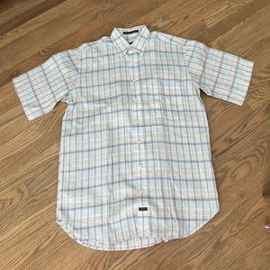 Men’s shirt sleeve linen shorts